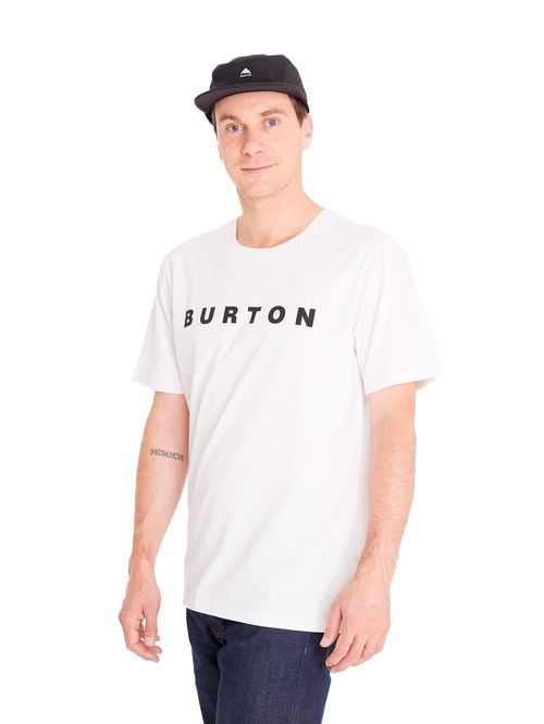 Polera Manga Corta Hombre Horizon Blanca Burton