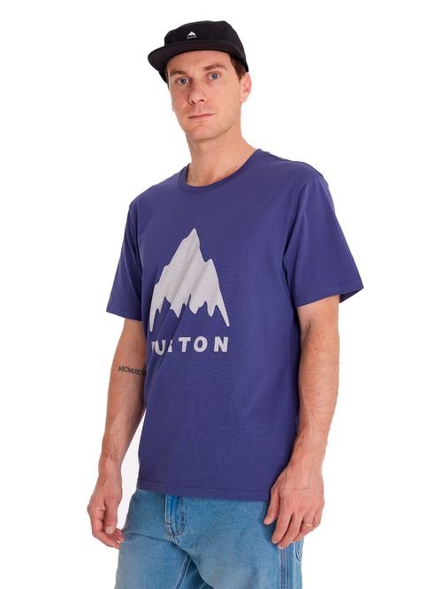 Polera Manga Corta Hombre MTN Logo Azul Burton