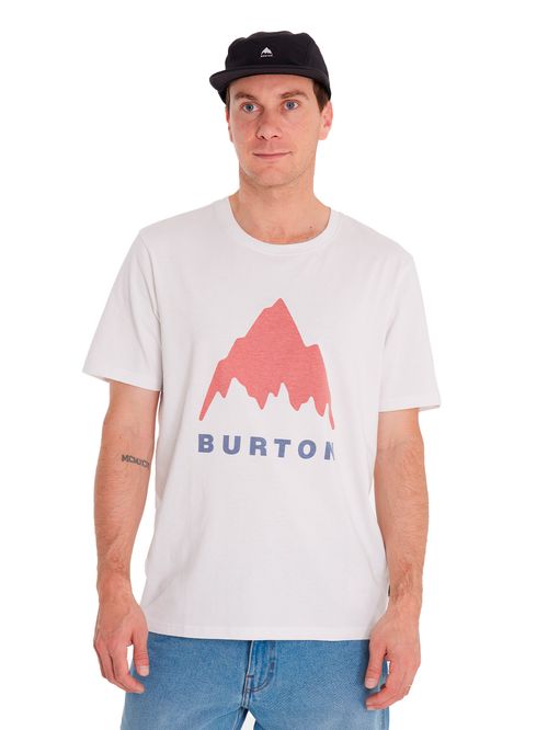 Polera Manga Corta Hombre MTN Logo Blanca Burton