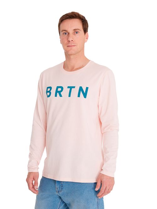 Polera Manga Larga Hombre BRTN Rosada Burton