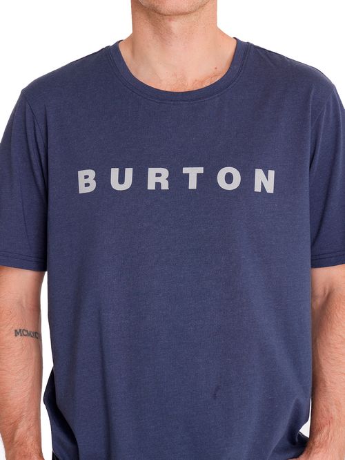 Polera Manga Corta Hombre Horizon Azul Burton