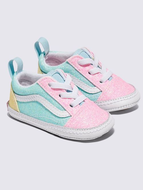 ZAPATILLA NINO OLD SKOOL CRIB CELESTE VANS