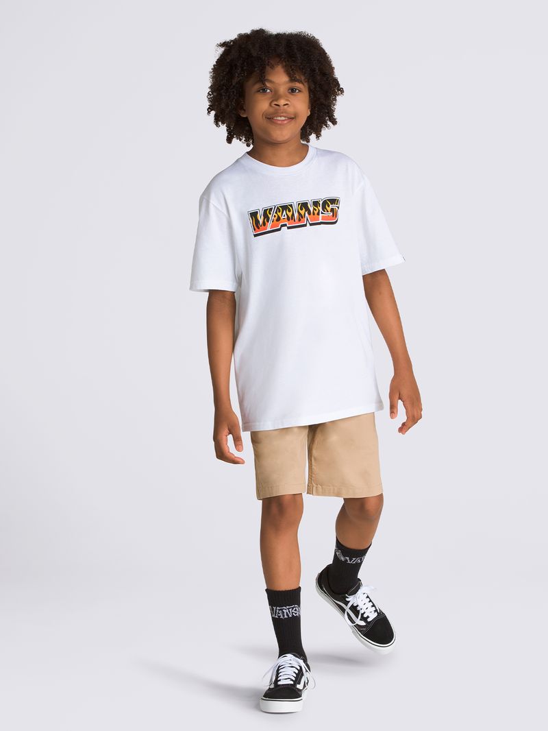 Polera-Manga-Corta-Niño-Up-In-Flames-Blanco-Vans