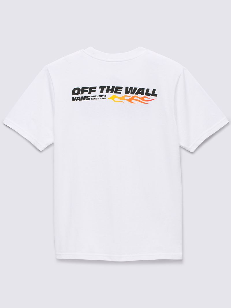 Polera-Manga-Corta-Niño-Up-In-Flames-Blanco-Vans