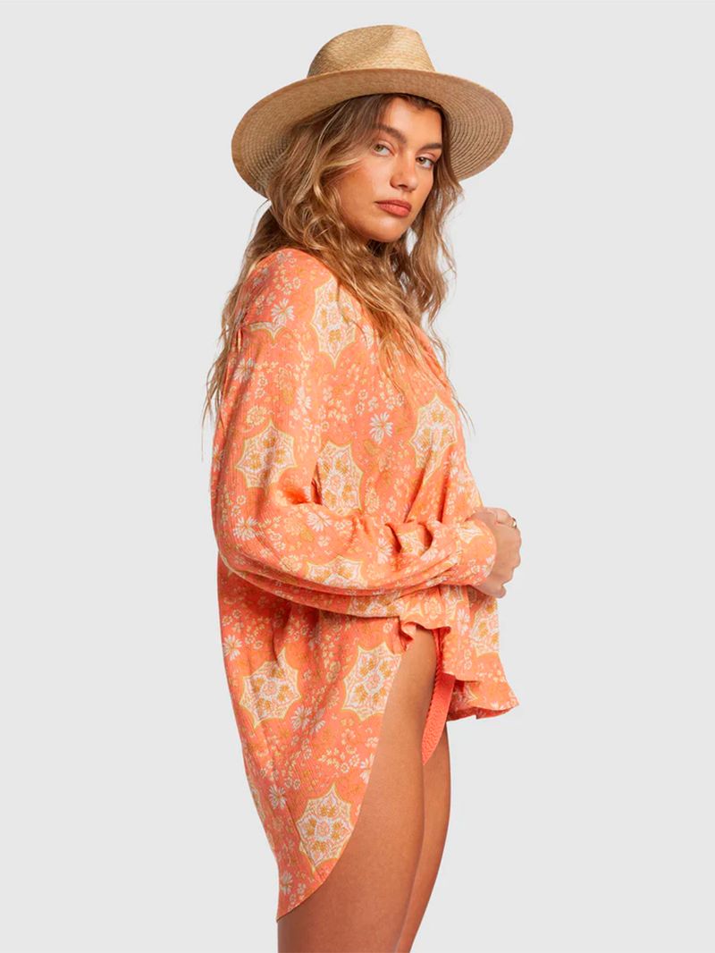 Blusa-Manga-Larga-Mujer-Dream-Space-Naranja-Billabong