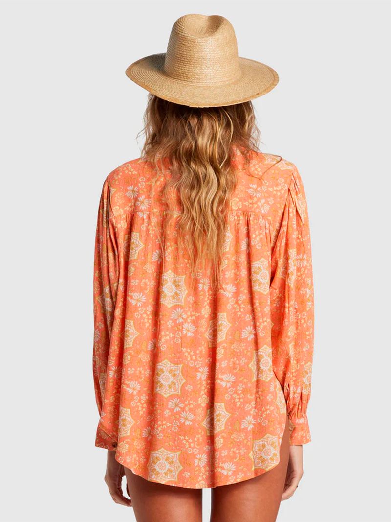 Blusa-Manga-Larga-Mujer-Dream-Space-Naranja-Billabong
