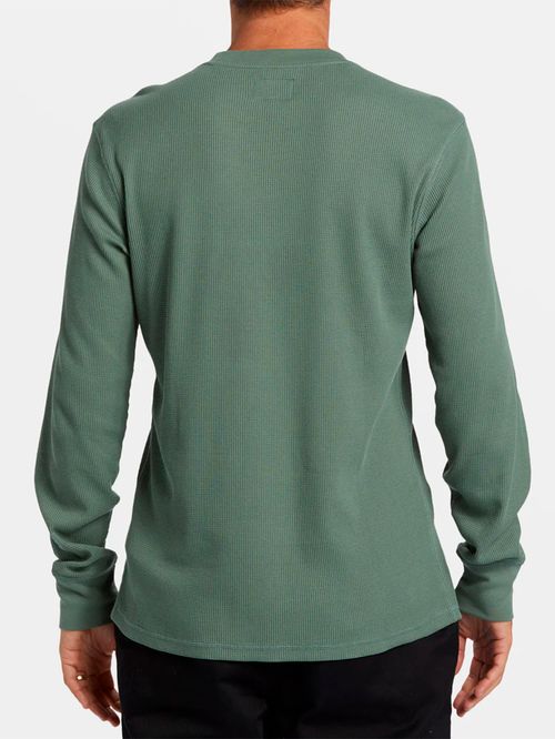 Polera Manga Larga Hombre Essential Thermal Verde Billabong