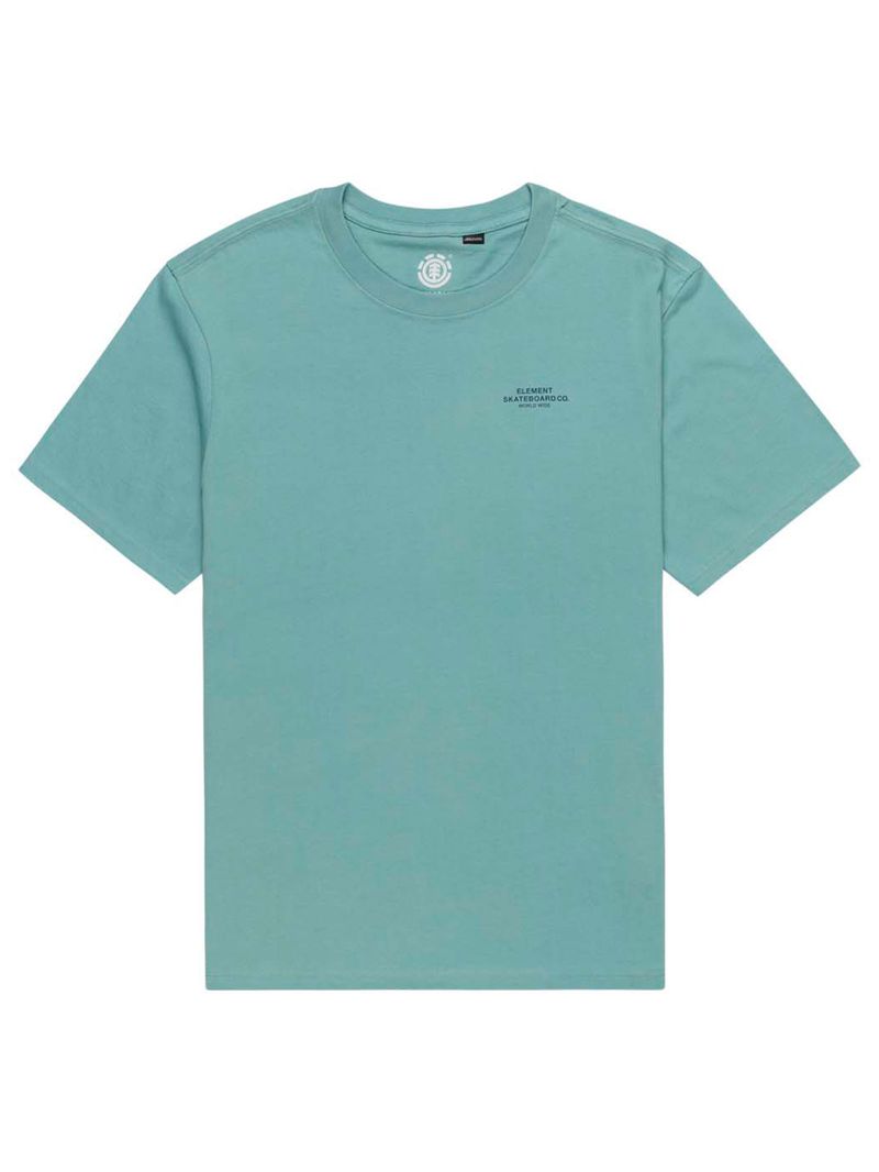 Polera Manga Corta Hombre Skateboard Co Celeste Element