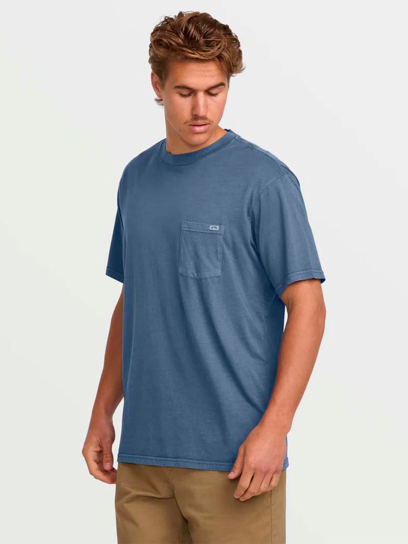 Polera-Manga-Corta-Hombre-Essential-Premium-Azul-Billabong