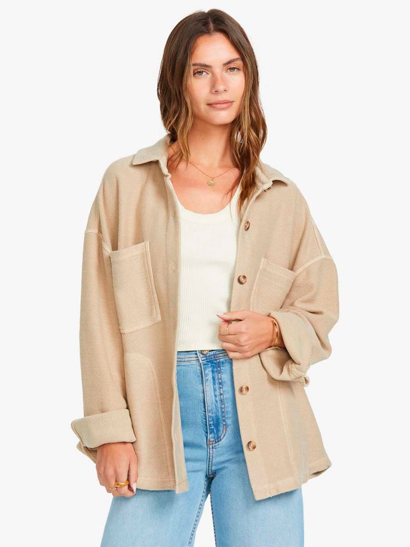 Chaqueta-Mujer-Everytime-Beige-Billabong