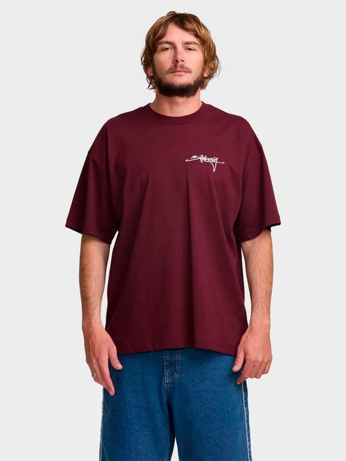 Polera Manga Corta Hombre Trucker OG Burdeo Billabong
