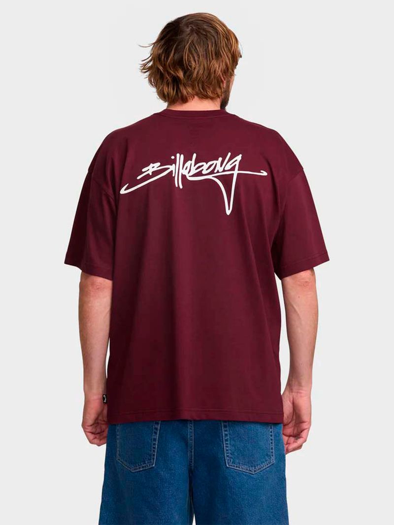 Polera-Manga-Corta-Hombre-Trucker-OG-Burdeo-Billabong