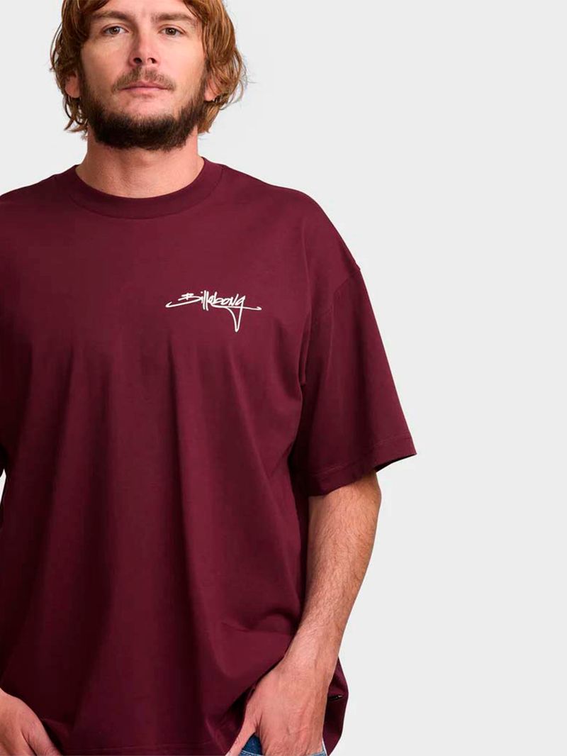 Polera-Manga-Corta-Hombre-Trucker-OG-Burdeo-Billabong