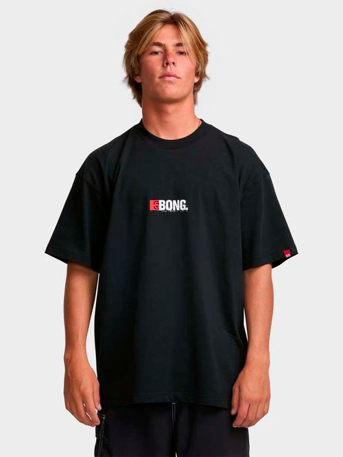 Polera Manga Corta Hombre Bong OG Negro Billabong