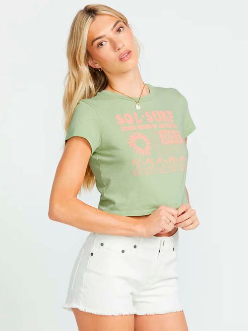 Polera Mujer Sol Surf Verde Billabong