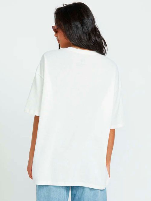 Polera Manga Corta Mujer High On Life Blanca Billabong