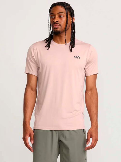 Polera m/c Hombre Sport Vent Rosado RVCA