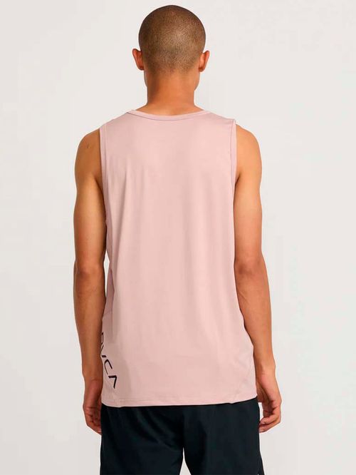 Polera s/m Hombre Sport Vent Rosado RVCA