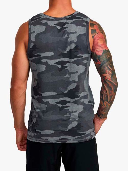 Polera s/m Hombre Sport Vent Café RVCA