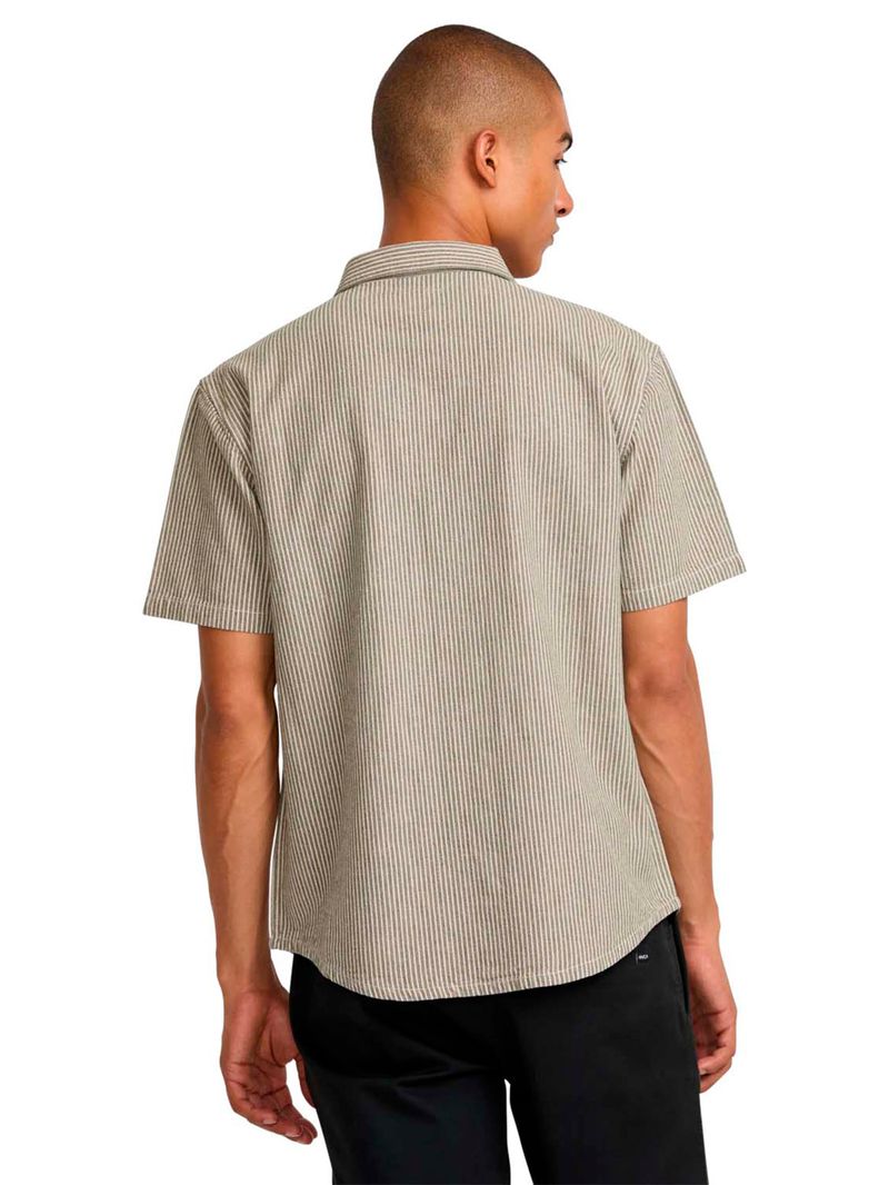 Camisa-m-c-Hombre-Dayshift-Stripe-Verde-RVCA