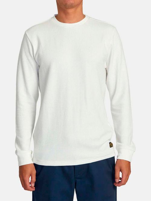Polera m/l Hombre Day Shift Thermal Blanco RVCA