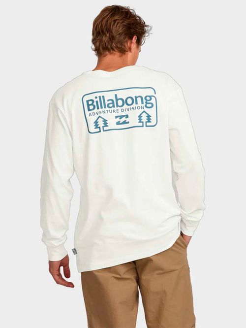 Polera Manga Larga Hombre Range A/Div Blanca Billabong