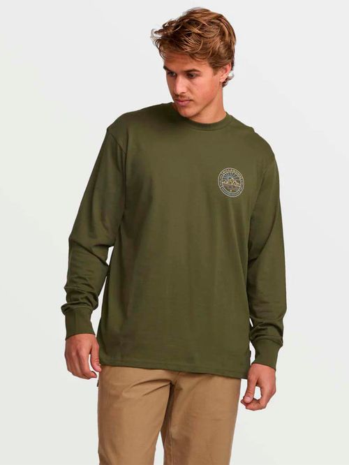 Polera Manga Larga Rockies A/Div Verde Billabong