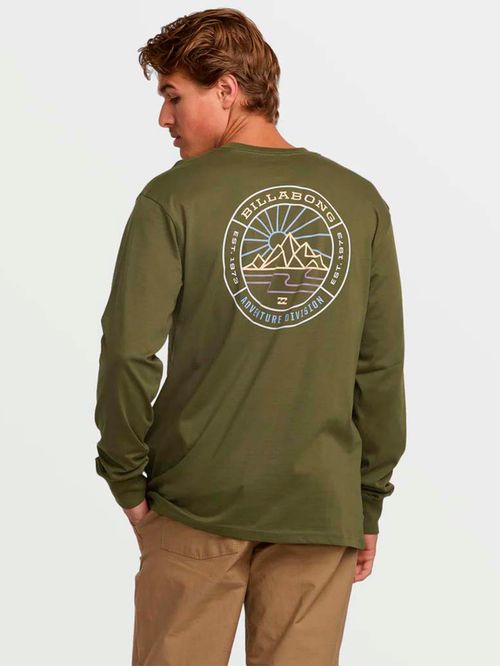 Polera Manga Larga Rockies A/Div Verde Billabong