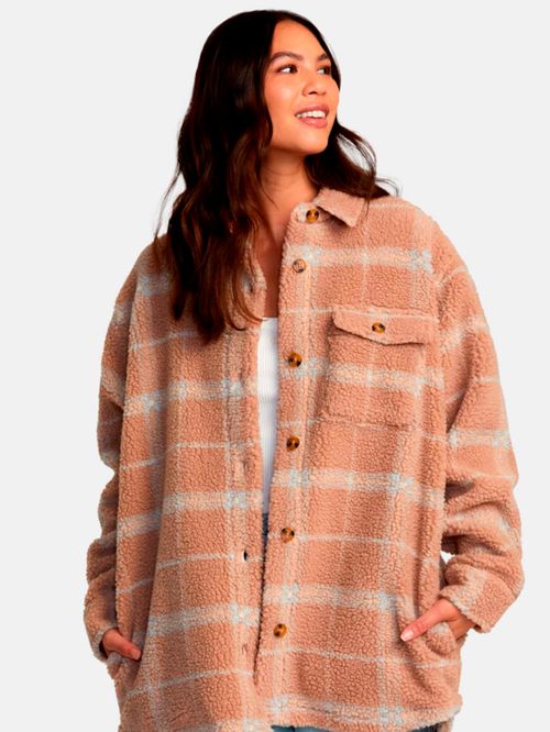 Sobrecamisa Mujer Birdie Café RVCA