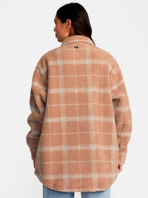 Sobrecamisa Mujer Birdie Café RVCA