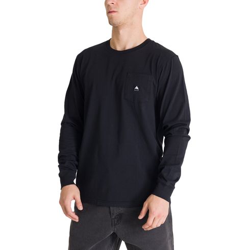 Polera Manga Larga Hombre Colfax Negra Burton