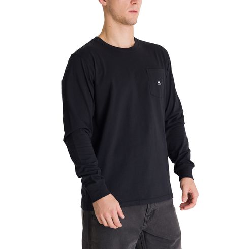 Polera Manga Larga Hombre Colfax Negra Burton