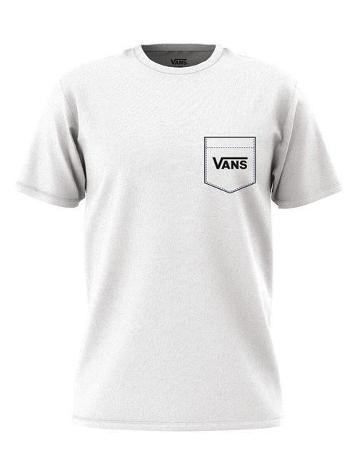 Polera Manga Corta Hombre Style 76 Back Ss Tee Blanco Vans