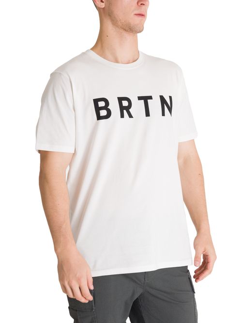 Polera Manga Corta Hombre BRTN Blanca Burton