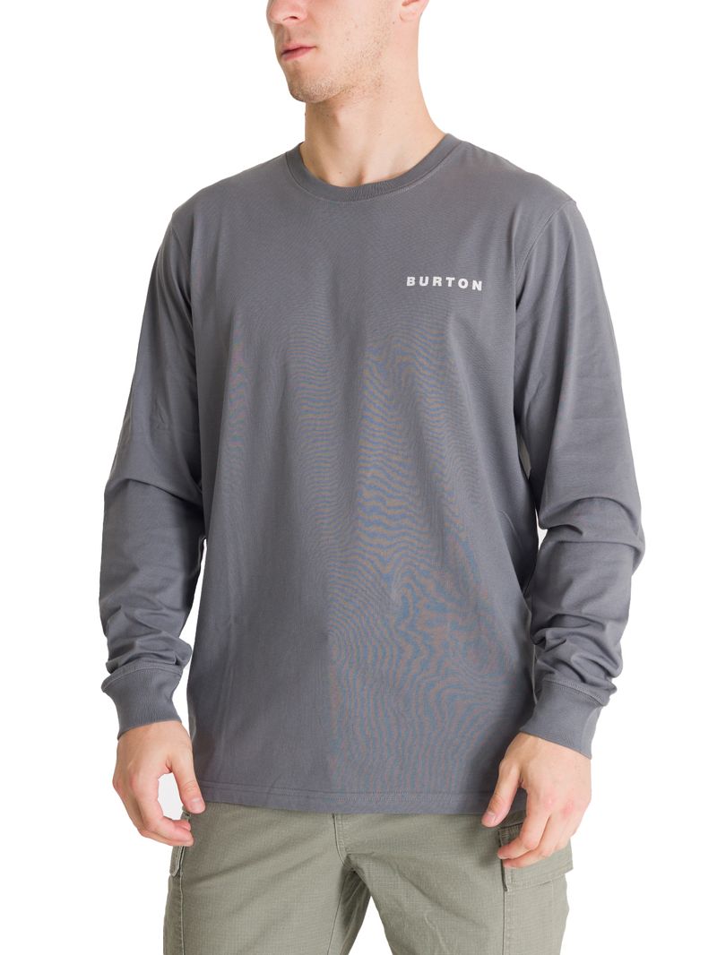Polera-Manga-Larga-Hombre-Mini-Chest-Logo-Gris-Burton
