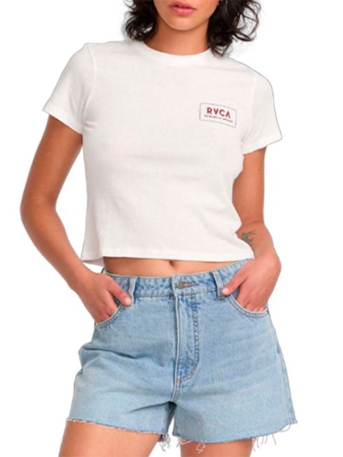 Polera m/c Mujer Pacific Denim Celeste RVCA