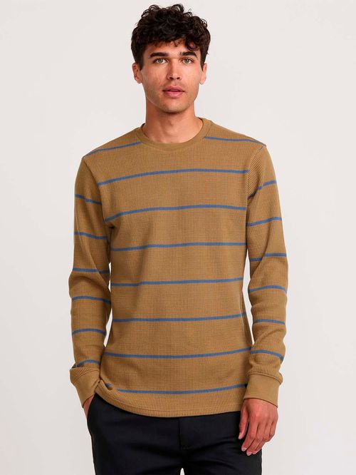 Polera m/l Hombre Day Shift Thermal Café RVCA