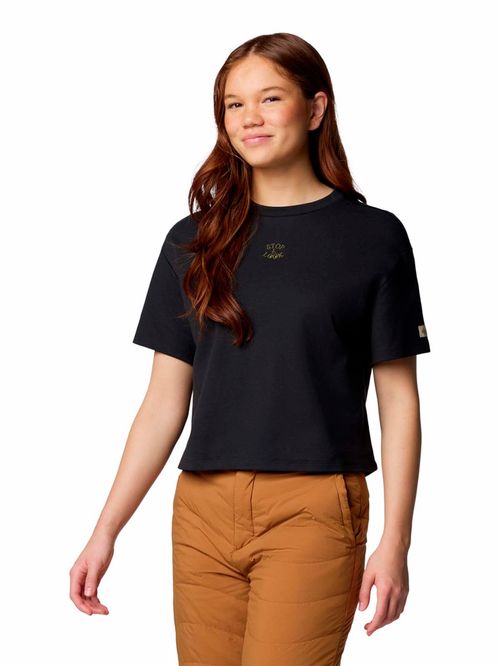 Polera Manga Corta Mujer Wallowa Negro Columbia