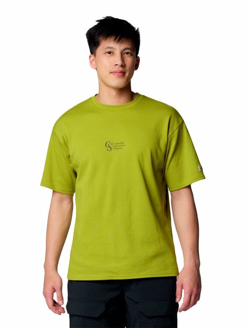 Polera Manga Corta Hombre Wallowa Graphic Verde Columbia