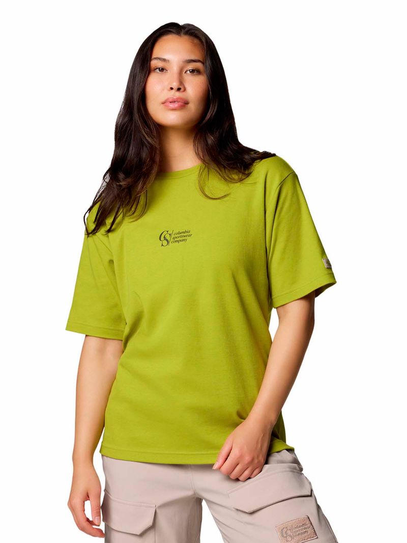 Polera-Manga-Corta-Hombre-Wallowa-Graphic-Verde-Columbia