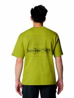 Polera-Manga-Corta-Hombre-Wallowa-Graphic-Verde-Columbia