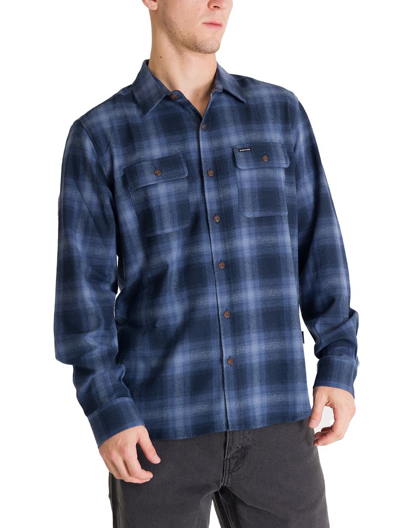 Camisa-m-l-Hombre-Flannel-Azul-Burton