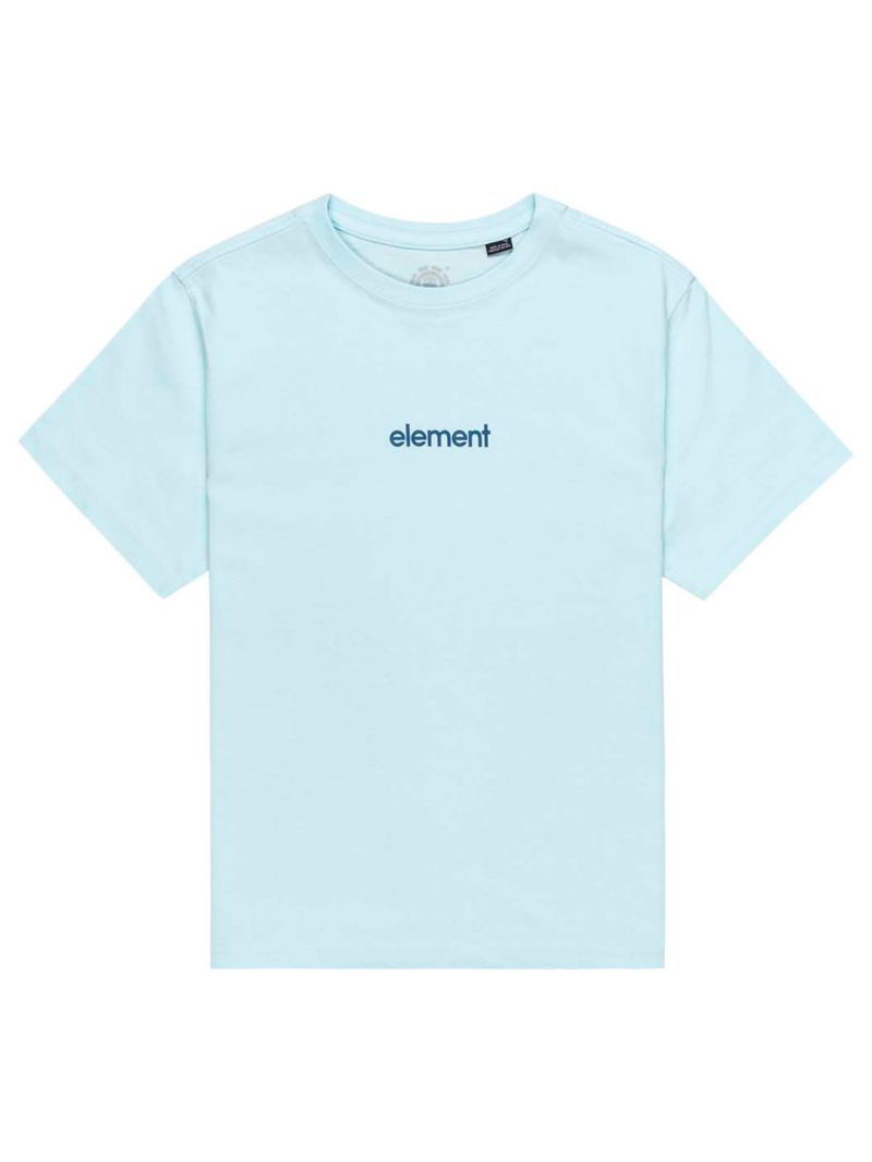 Polera-Manga-Corta-Niño-Simple-Logo-Celeste-Element