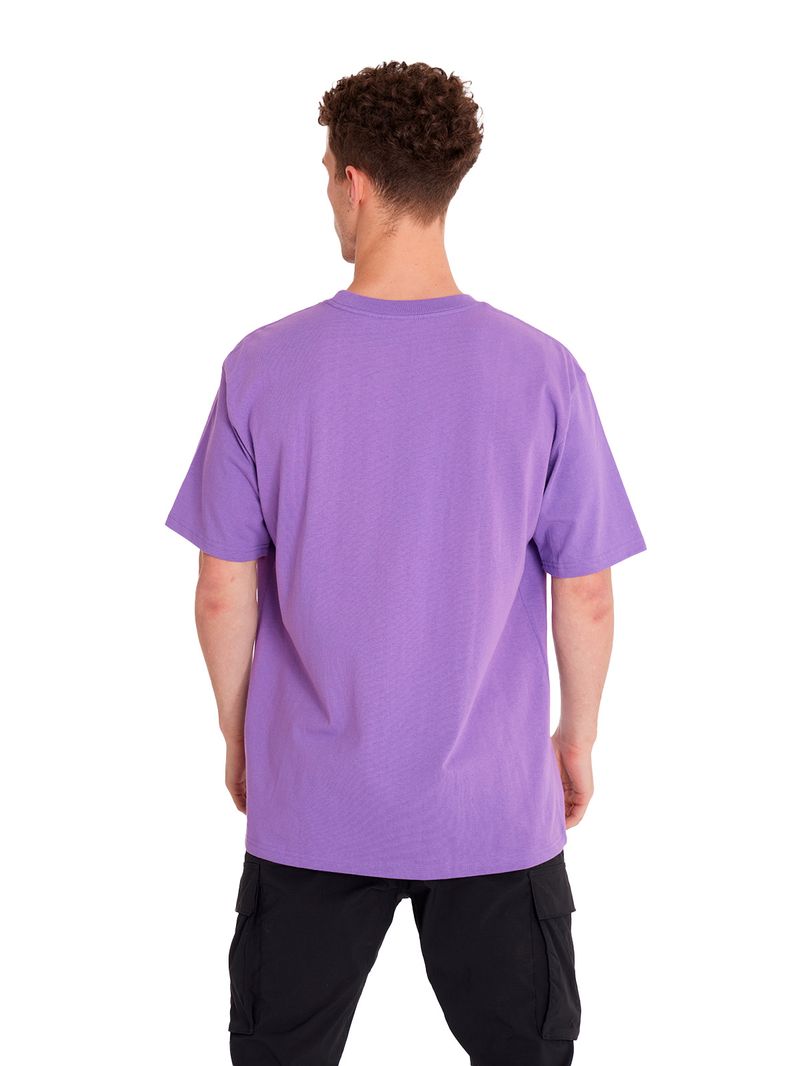 POLERA M/C HOMBRE TRANSISTOR MORADO RVCA