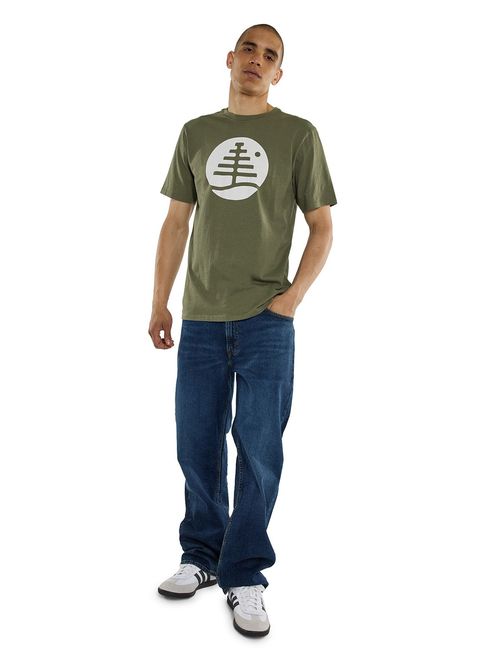 Polera m/c Hombre Family Tree Verde Burton