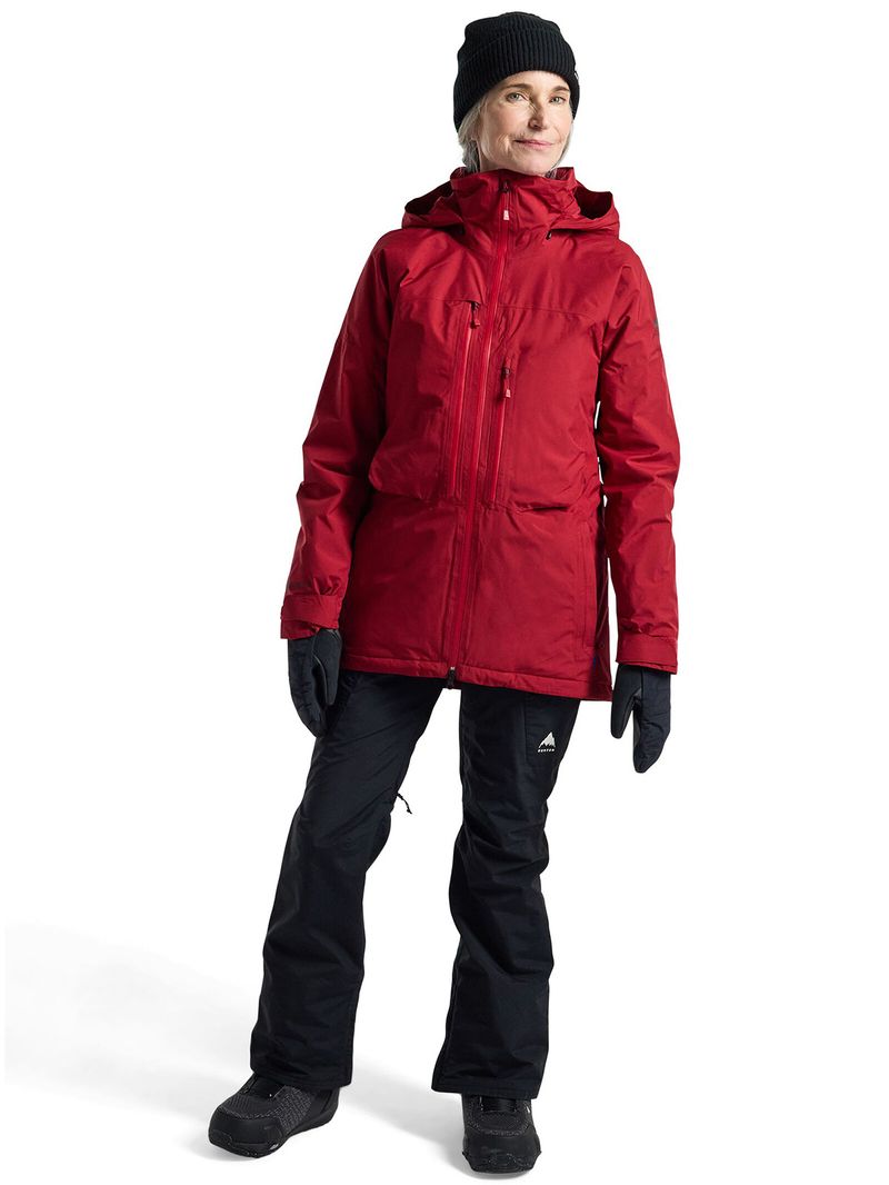 Parka-Nieve-Mujer-Gore-Pillowline-Rojo-Burton