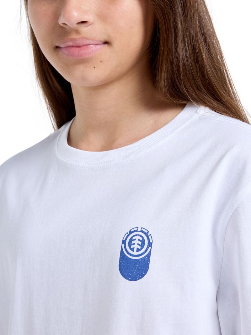 Polera-Manga-Corta-Niño-Ambition-Blanca-Element