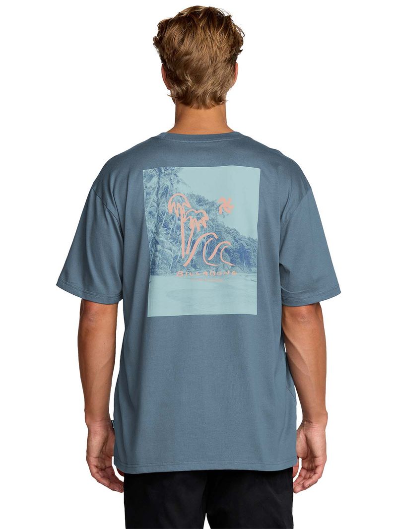 Polera m/c Hombre So far Azul Billabong