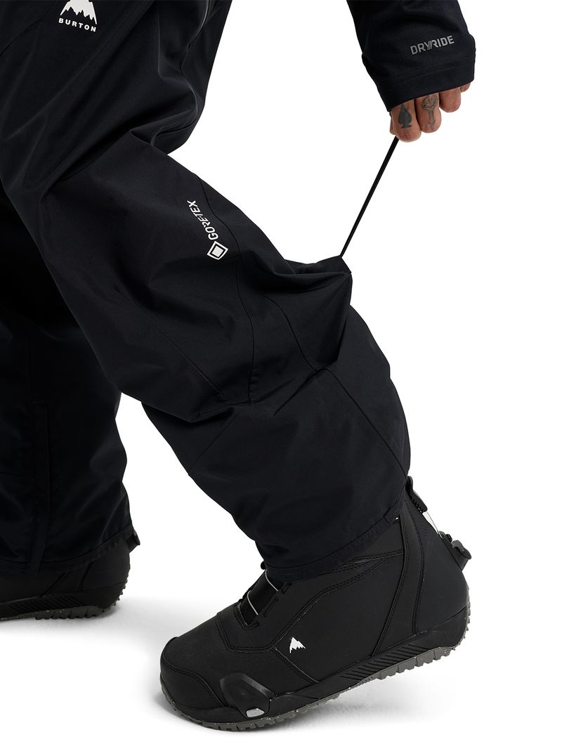 Pantalon de nieve Hombre Reserve Goretex 2 Pt Negro Burton