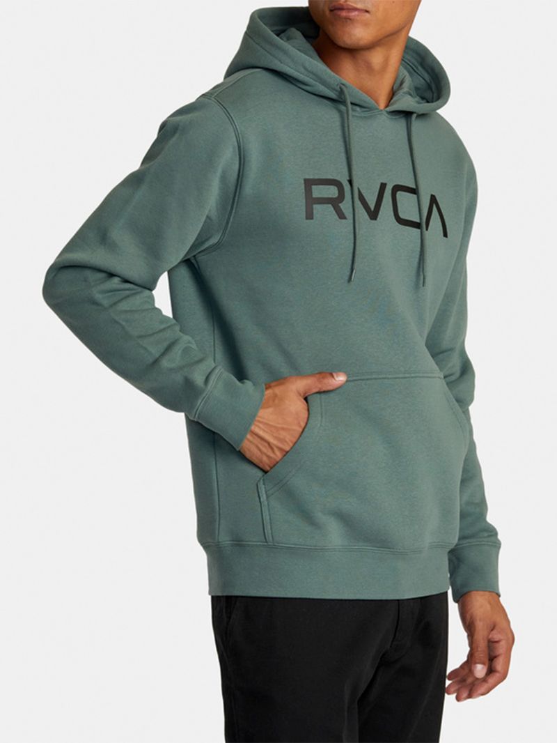 Poleron Hombre Big RVCA Hoodie Verde